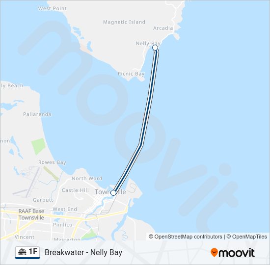 1F Ferry Line Map