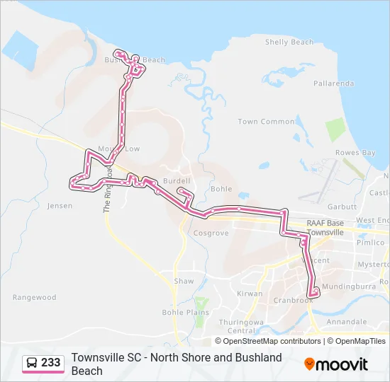 233 Bus Line Map