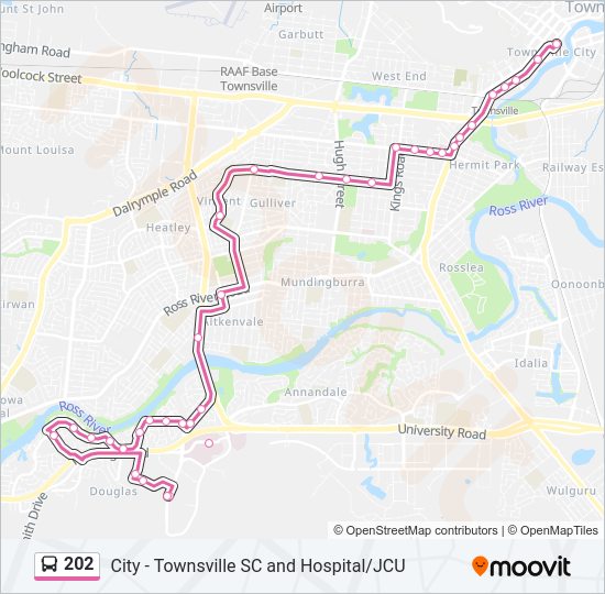 202 bus Line Map