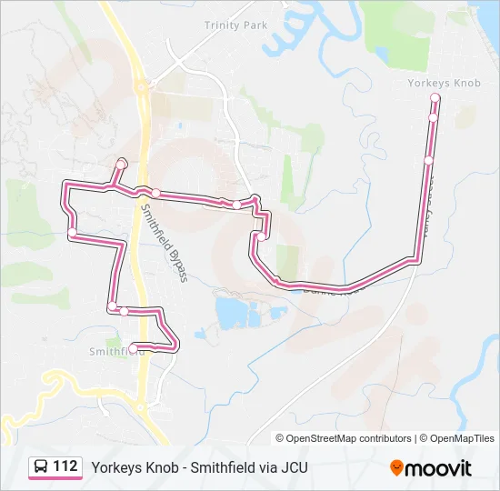 112 Bus Line Map