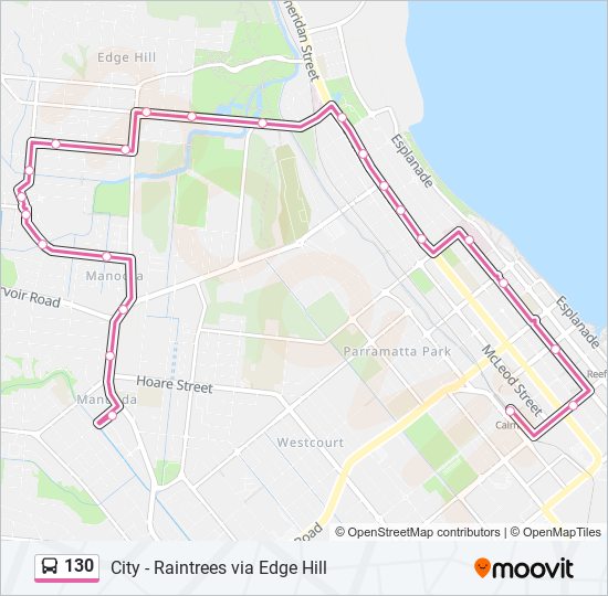 130 bus Line Map