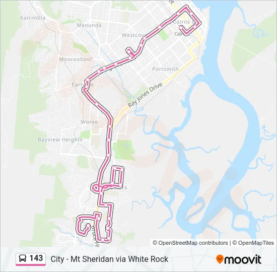 143 Bus Line Map