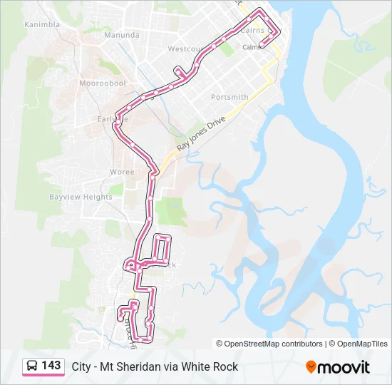 143 Bus Line Map