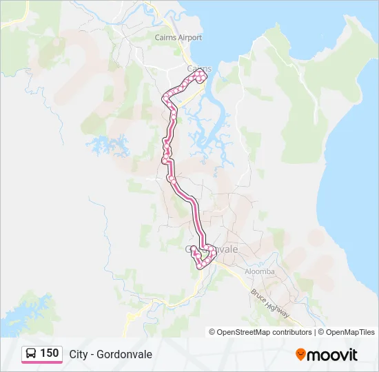 150 Bus Line Map