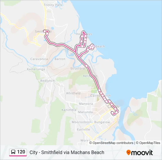120 Bus Line Map