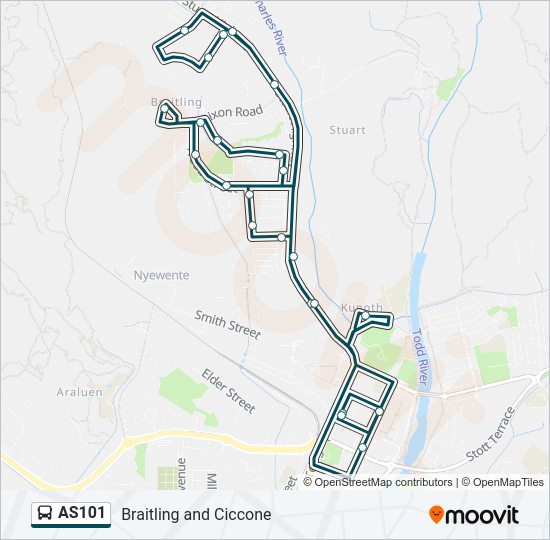 AS101 Bus Line Map