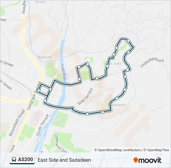 AS200 Bus Line Map