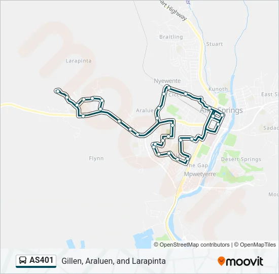 AS401 Bus Line Map