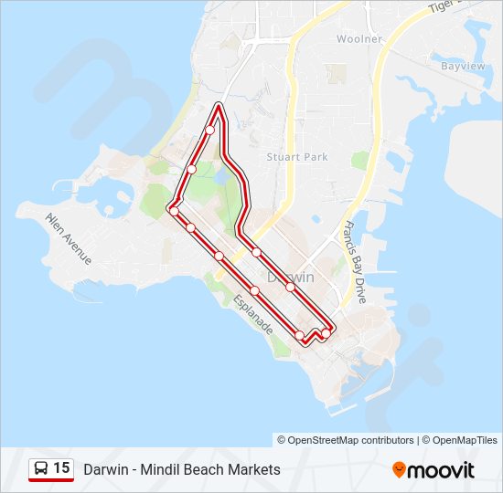 15 bus Line Map