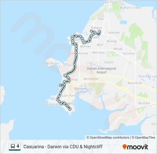 4 Bus Line Map