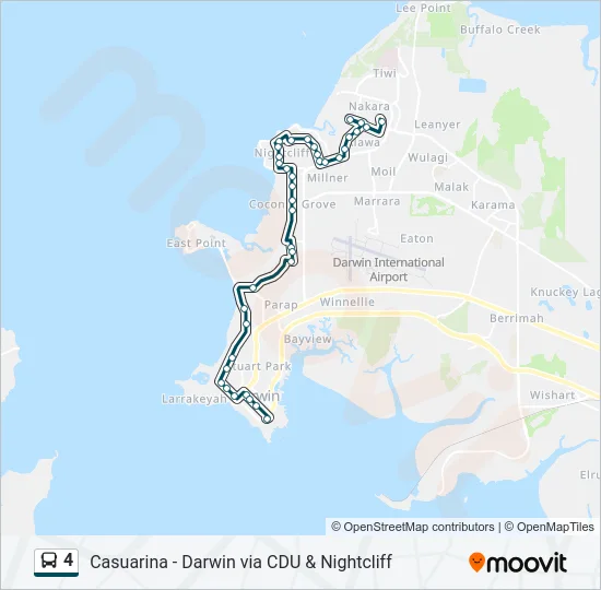 4 Bus Line Map
