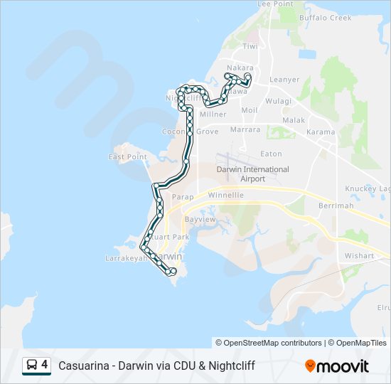 4 bus Line Map