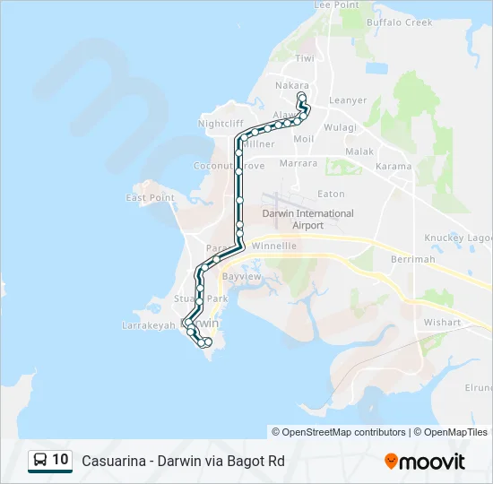 10 Bus Line Map