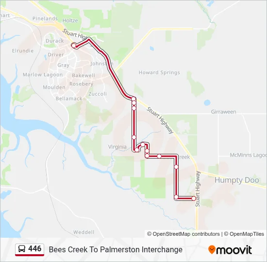 446 Route: Schedules, Stops & Maps - 446 Palmerston (Updated)