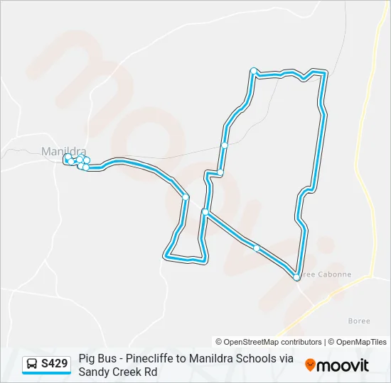 S429 Bus Line Map