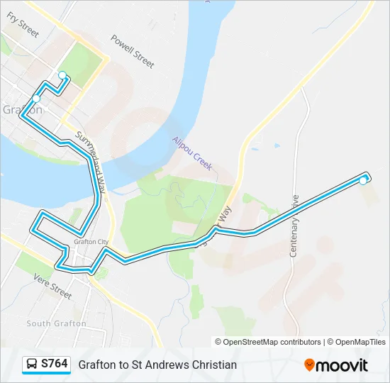 S764 Bus Line Map