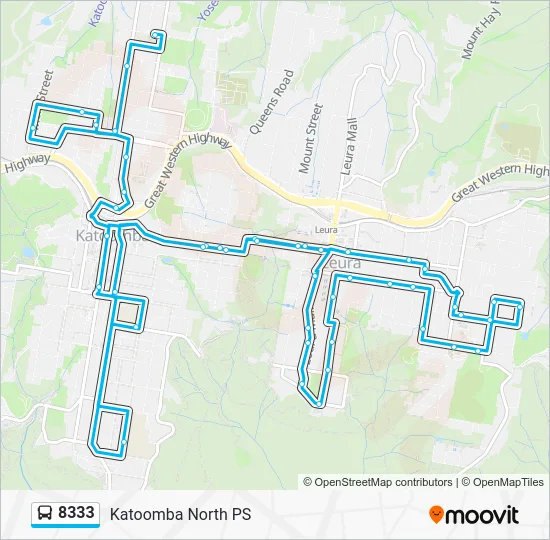8333 Route: Schedules, Stops & Maps - Katoomba North PS (Updated)
