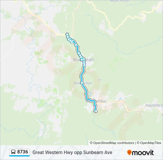 8736 Bus Line Map