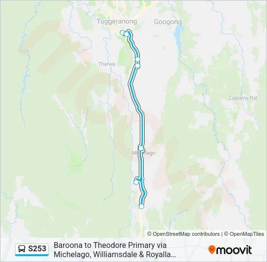 S253 Bus Line Map