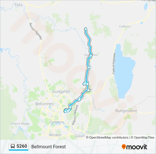 S260 Bus Line Map