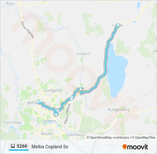 S260 Bus Line Map