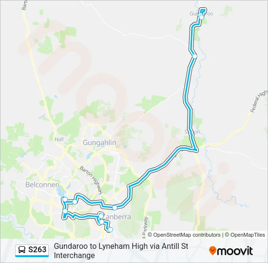S263 Bus Line Map