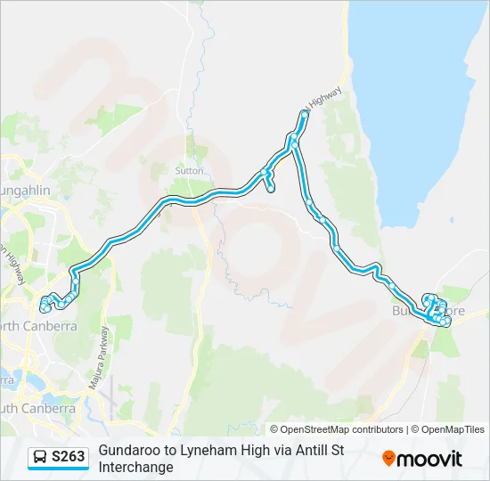 S263 Bus Line Map