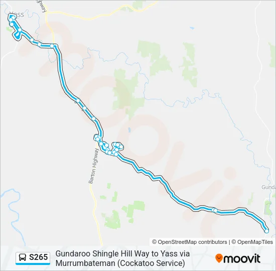 S265 Bus Line Map