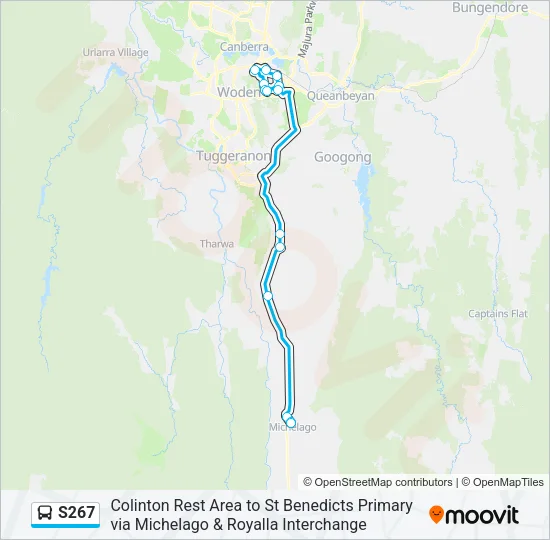 S267 Bus Line Map