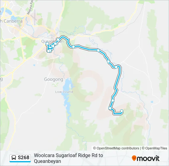 S268 Bus Line Map