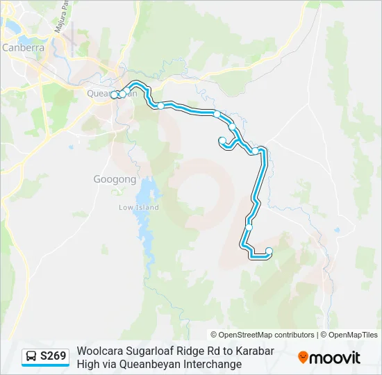 S269 Bus Line Map