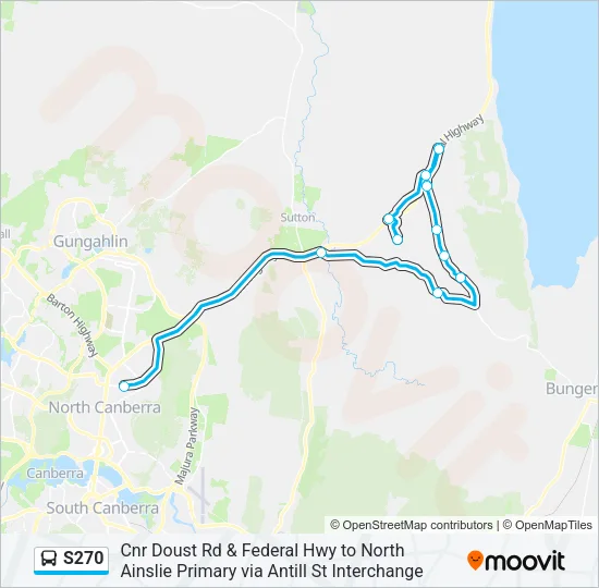 S270 Bus Line Map