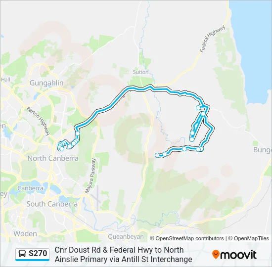 S270 Bus Line Map