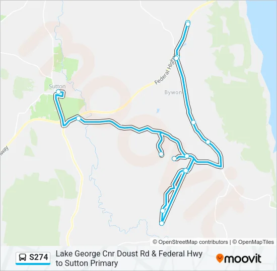 S274 Bus Line Map