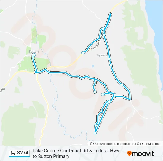 S274 Bus Line Map