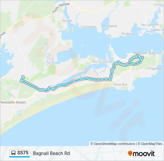S575 Bus Line Map
