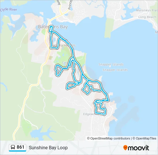 861 Bus Line Map