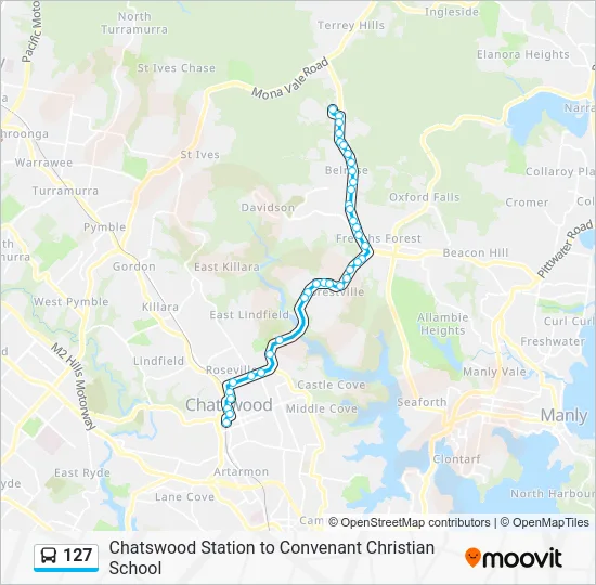 127 Route: Schedules, Stops & Maps - Covenant Christian School (Inside ...