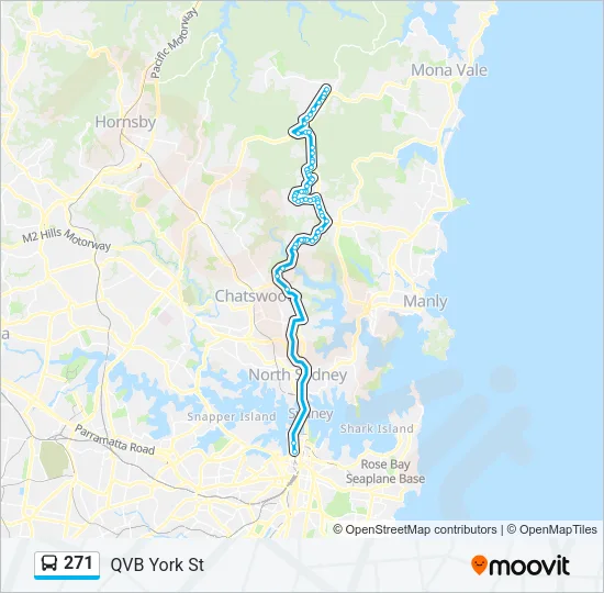 271 Bus Line Map