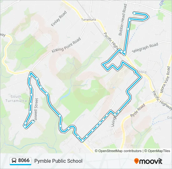 8066 Bus Line Map