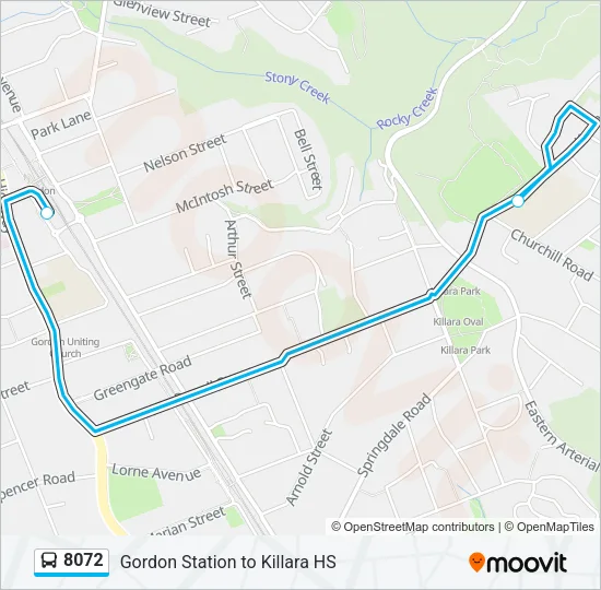 8072 Bus Line Map