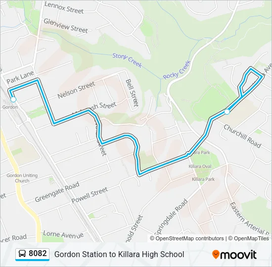 8082 Bus Line Map