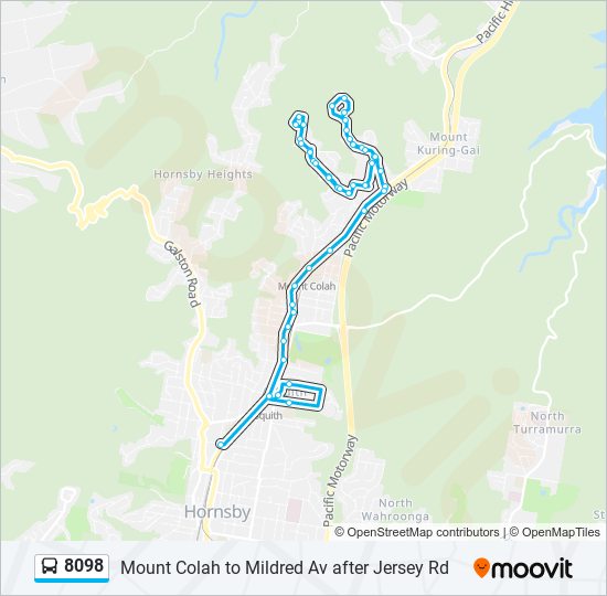 8098 bus Line Map