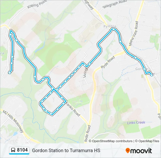 8104 Bus Line Map