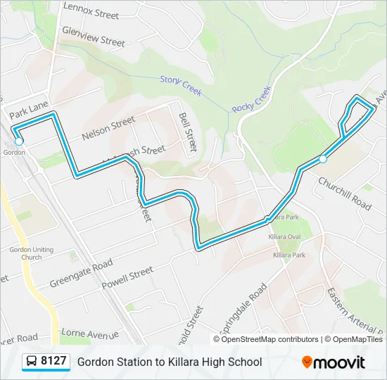 8127 Bus Line Map