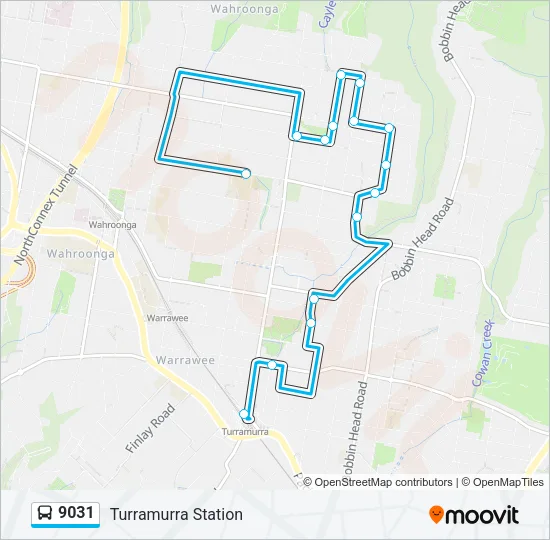 9031 Bus Line Map