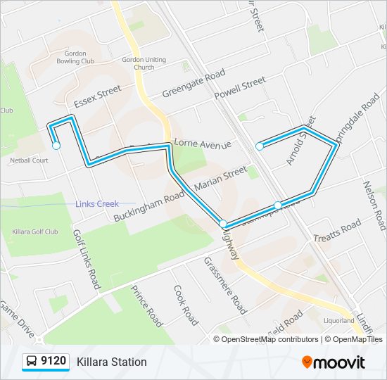 9120 bus Line Map