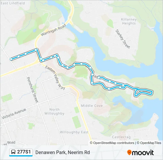 277S1 Bus Line Map
