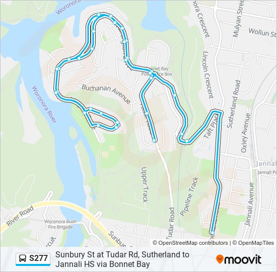 S277 bus Line Map