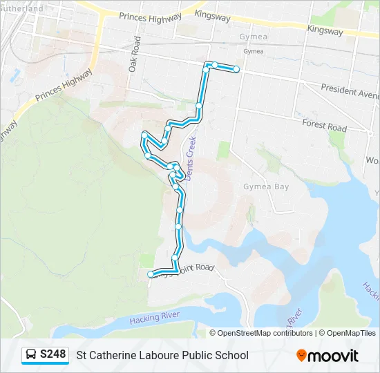 S248 Bus Line Map
